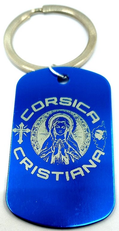 Porte-clé corse Corsica Cristiana alu