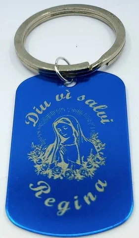 Porte-clé corse  Diu vi salvi Regina alu