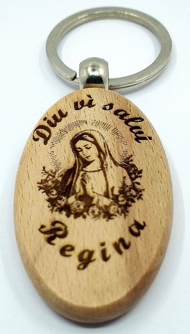 Porte-clés "« Diu  vi Salvi Regina»"