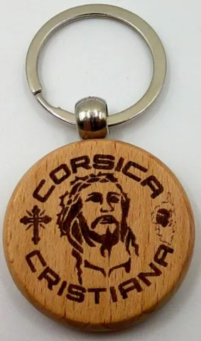 Porte-clés corse  "« Corsica cristiana cristu»"